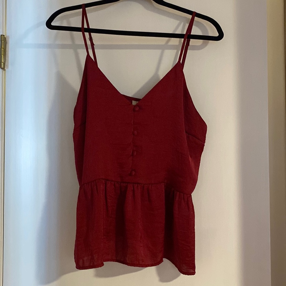 Satin tank blouse